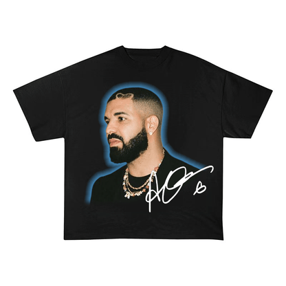 DRAKE SIGNATURE PRINT HEAVYWEIGHT COTTON TEE-57022