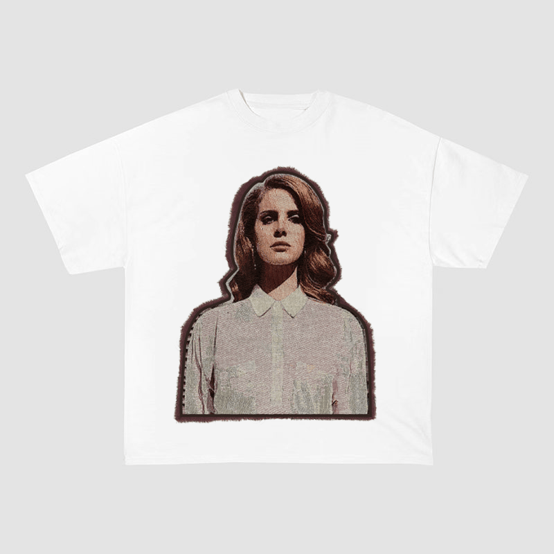 LANA DEL REY VINTAGE PORTRAIT HEAVYWEIGHT PATCH TEE-51322