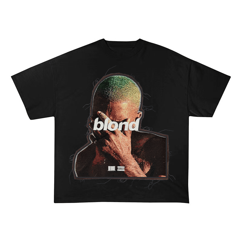 FRANK OCEAN BLOND ALBUM ART HEAVYWEIGHT PATCH TEE-51325