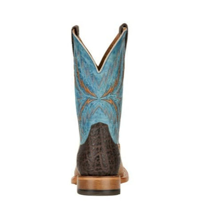 Men's Two-Tone Embroidered Western Cowboy Boots-60054
