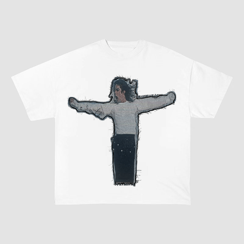 JACKSON V2 KING OF POP HEAVYWEIGHT PATCH TEE-5132
