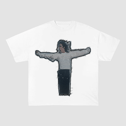 JACKSON V2 KING OF POP HEAVYWEIGHT PATCH TEE-5132
