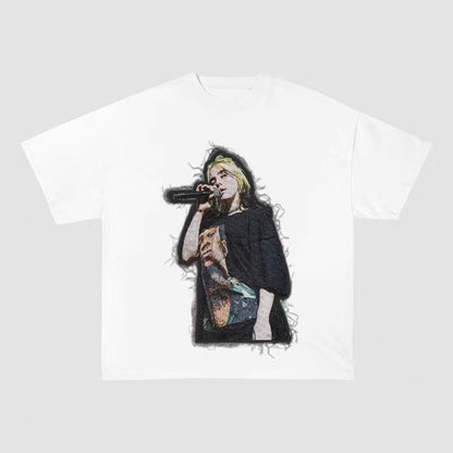 BILLIE EILISH LIVE PERFORMANCE HEAVYWEIGHT PATCH TEE-51327