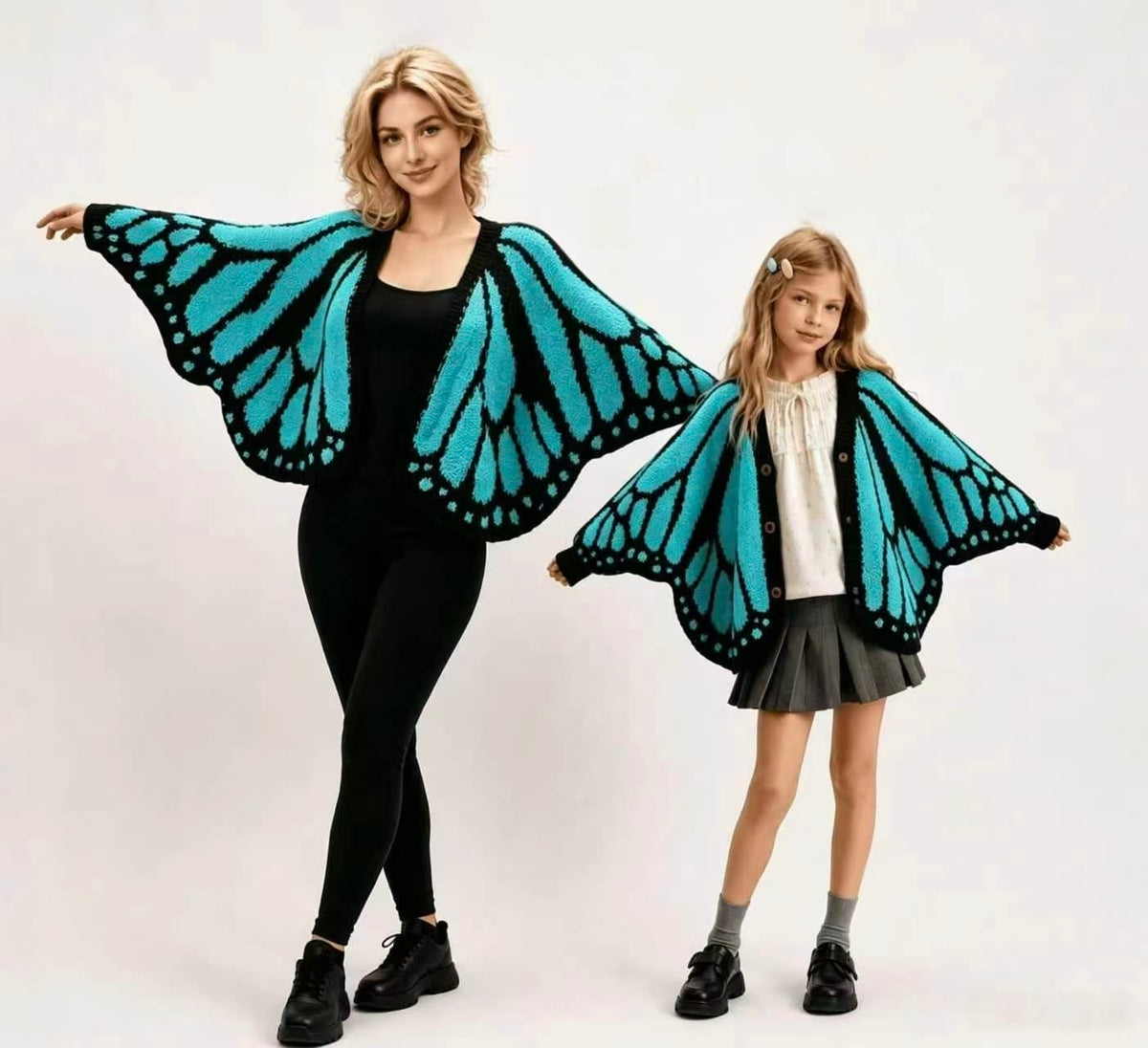 Soft Fashion Shawl Cardigan Stylish Warm Butterfly Wing Sweater Coat