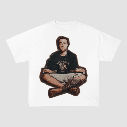 MAC MILLER TATTOOED RAPPER HEAVYWEIGHT PATCH TEE-51326