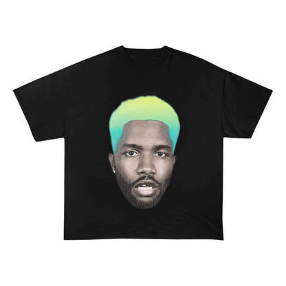 FRANK OCEAN GRADIENT HAIR PORTRAIT HEAVYWEIGHT COTTON TEE-57028