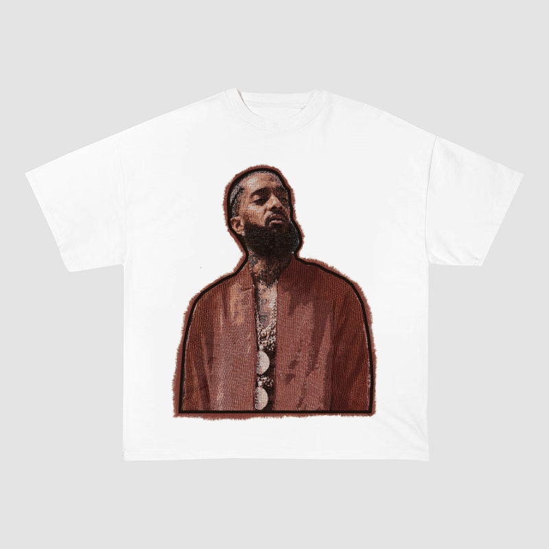 NIPSEY HUSSLE WEST COAST LEGEND HEAVYWEIGHT PATCH TEE-51329