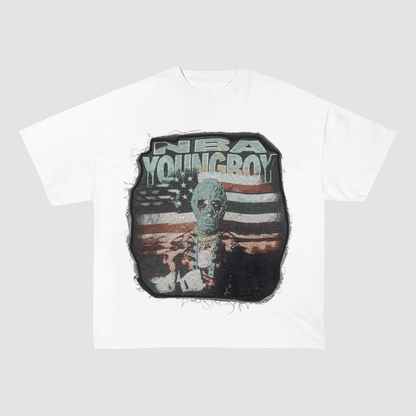 YOUNGBOY NEVER BROKE AGAIN HEAVYWEIGHT PATCH TEE-5133