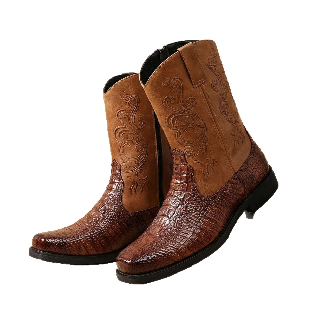 Men's Exotic Caiman Print Western Boots-60051