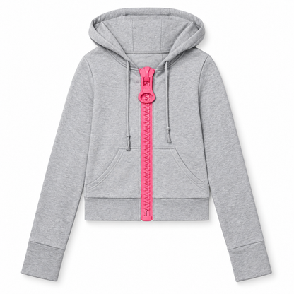 OVERSIZED ZIPPER TRENDY HOODIE