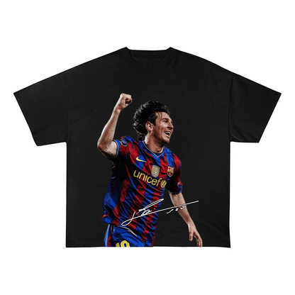 Lionel Messi Barcelona Celebration Run Tee-2006