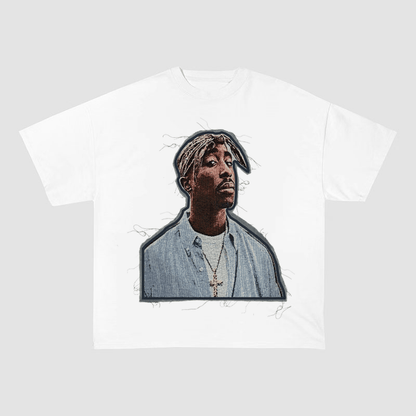 2PAC TUPAC WEST COAST LEGEND HEAVYWEIGHT PATCH TEE-51332