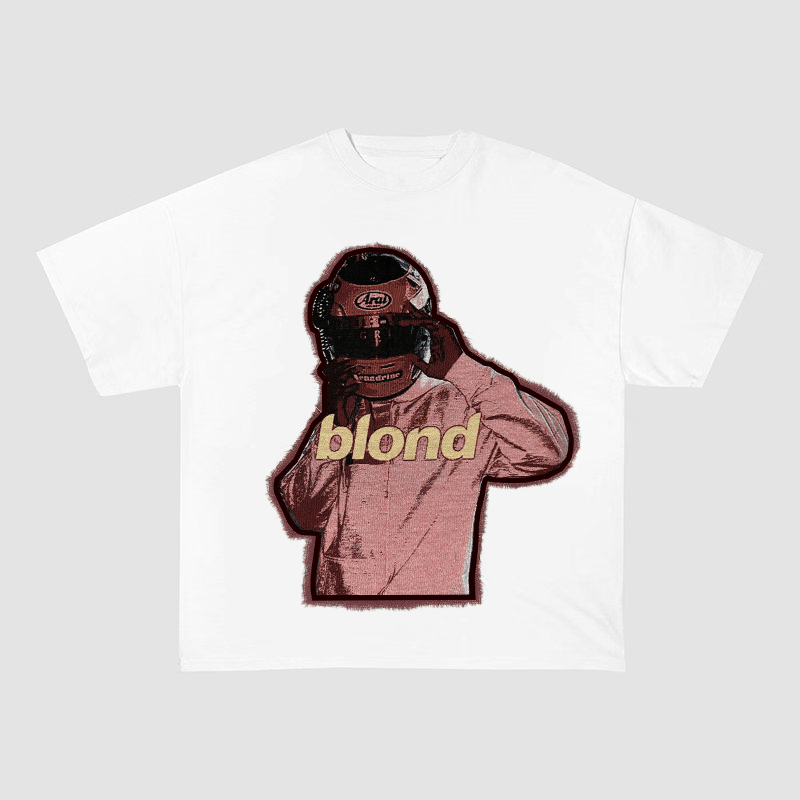 FRANK OCEAN PINK HELMET ARAI DESIGN HEAVYWEIGHT PATCH TEE-513345
