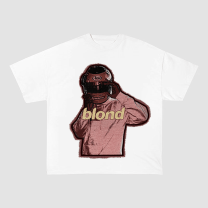 FRANK OCEAN PINK HELMET ARAI DESIGN HEAVYWEIGHT PATCH TEE-513345