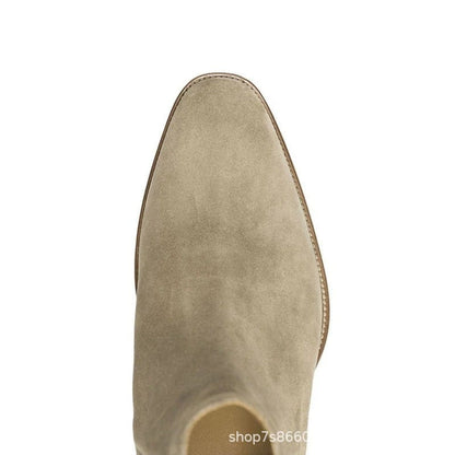 Men's Suede Chelsea Boots-60056