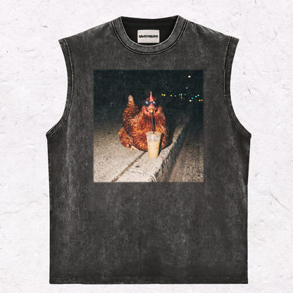 WACKY CHICK HEAVY WEIGHT COTTON TEE-007