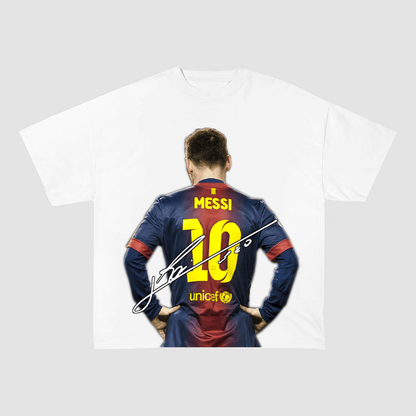 Lionel Messi Barcelona Back Number 10 Tee-2007
