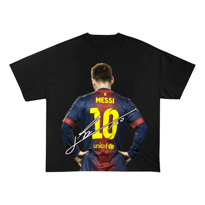 Lionel Messi Barcelona Back Number 10 Tee-2007