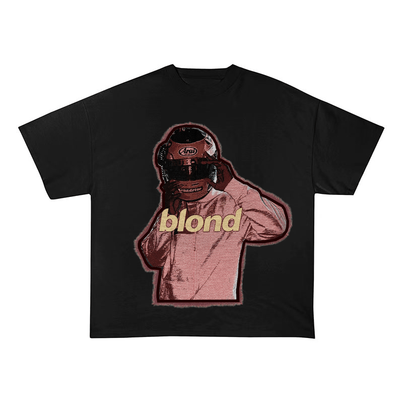 FRANK OCEAN PINK HELMET ARAI DESIGN HEAVYWEIGHT PATCH TEE-513345