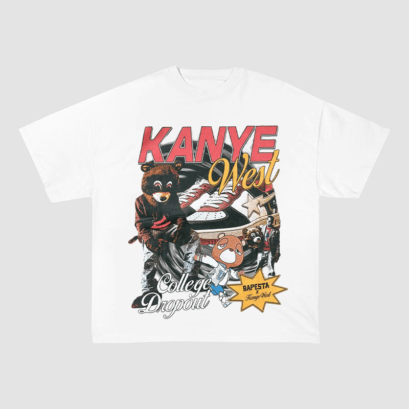 KANYE WEST COLLEGE DROPOUT BAPESTA HEAVYWEIGHT COTTON TEE-57039