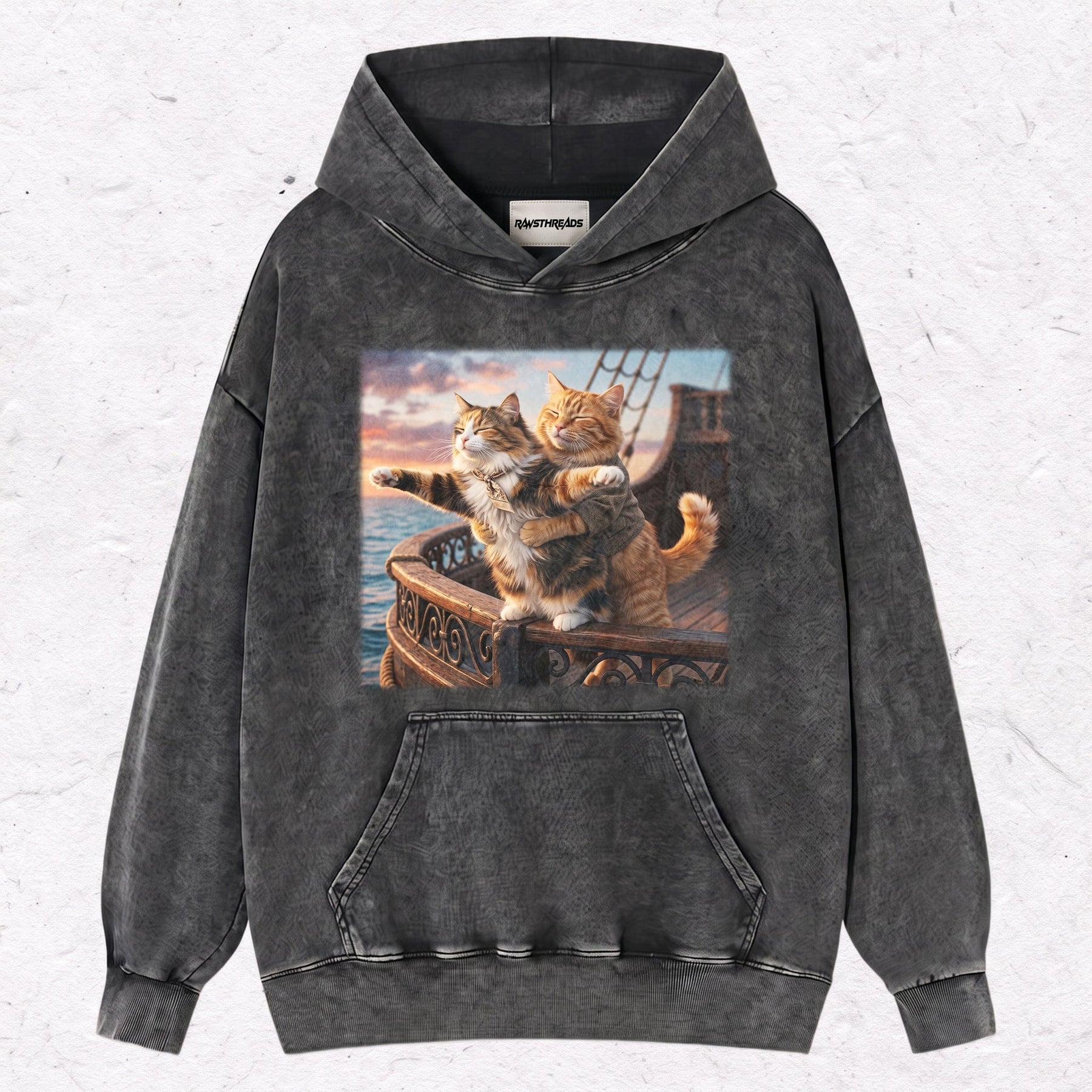 TITANIC CAT HEAVY WEIGHT COTTON TEE-008