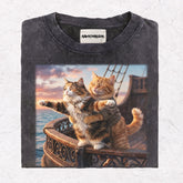 TITANIC CAT HEAVY WEIGHT COTTON TEE-008