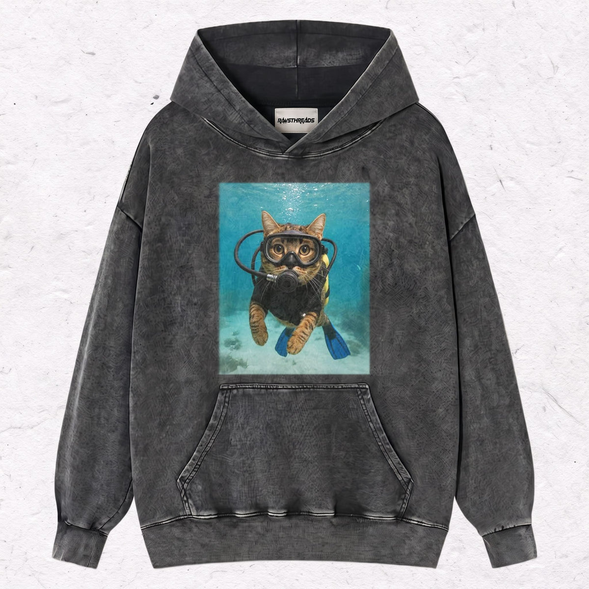 WACKY CAT HEAVY WEIGHT COTTON TEE-009