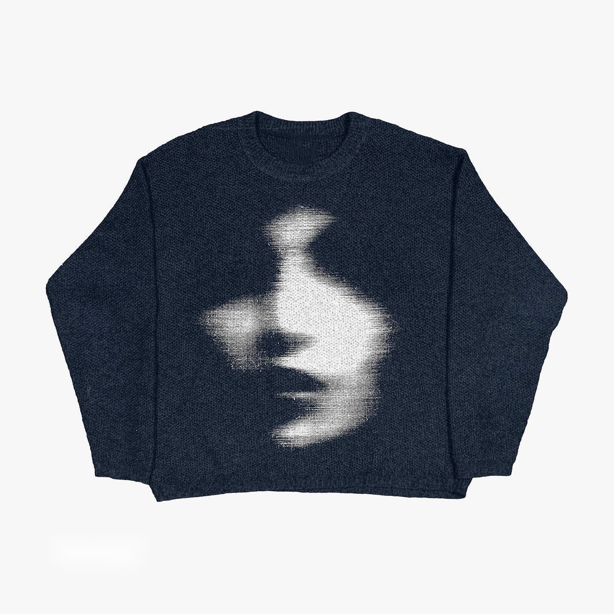 Faded Presence Graphic Knit Sweater