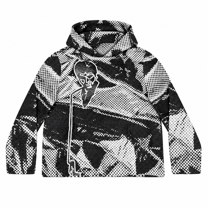BLACK SCARFACE TAPESTRY HOODIE