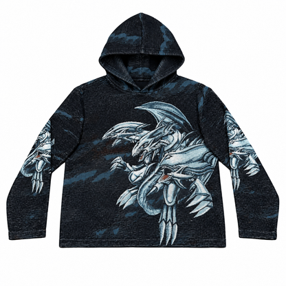 BLUE EYES WHITE DRAGON TAPESTRY HOODIE