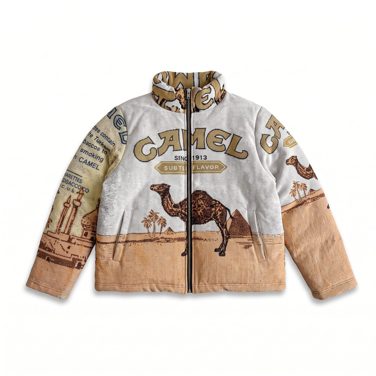 CAMEL TAPESTRY COAT