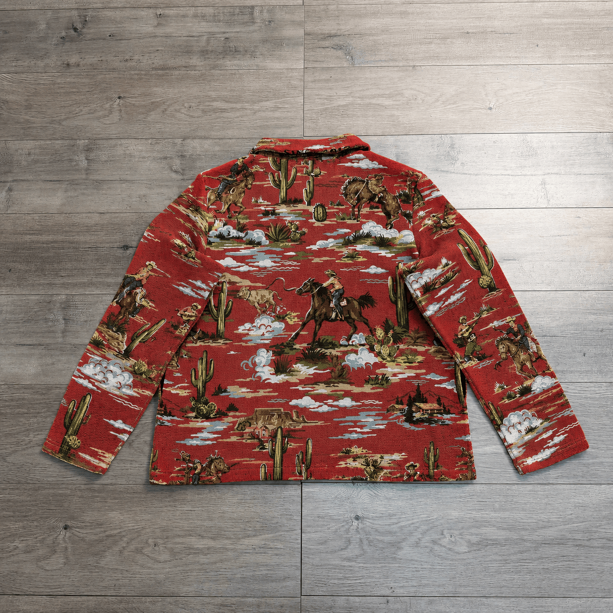 RED COWBOY TAPESTRY JACKET