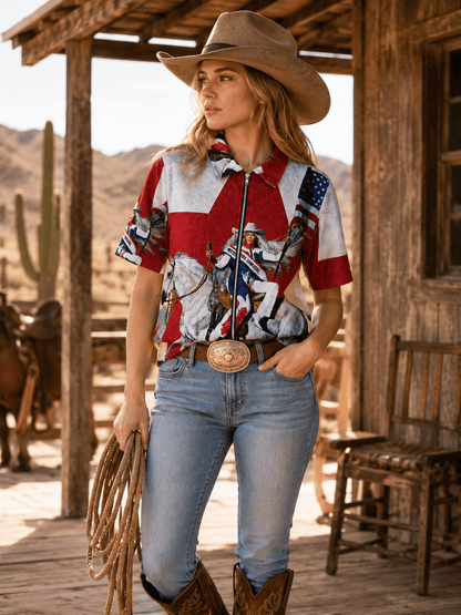 WESTERN STAR TAPESTRY TEE