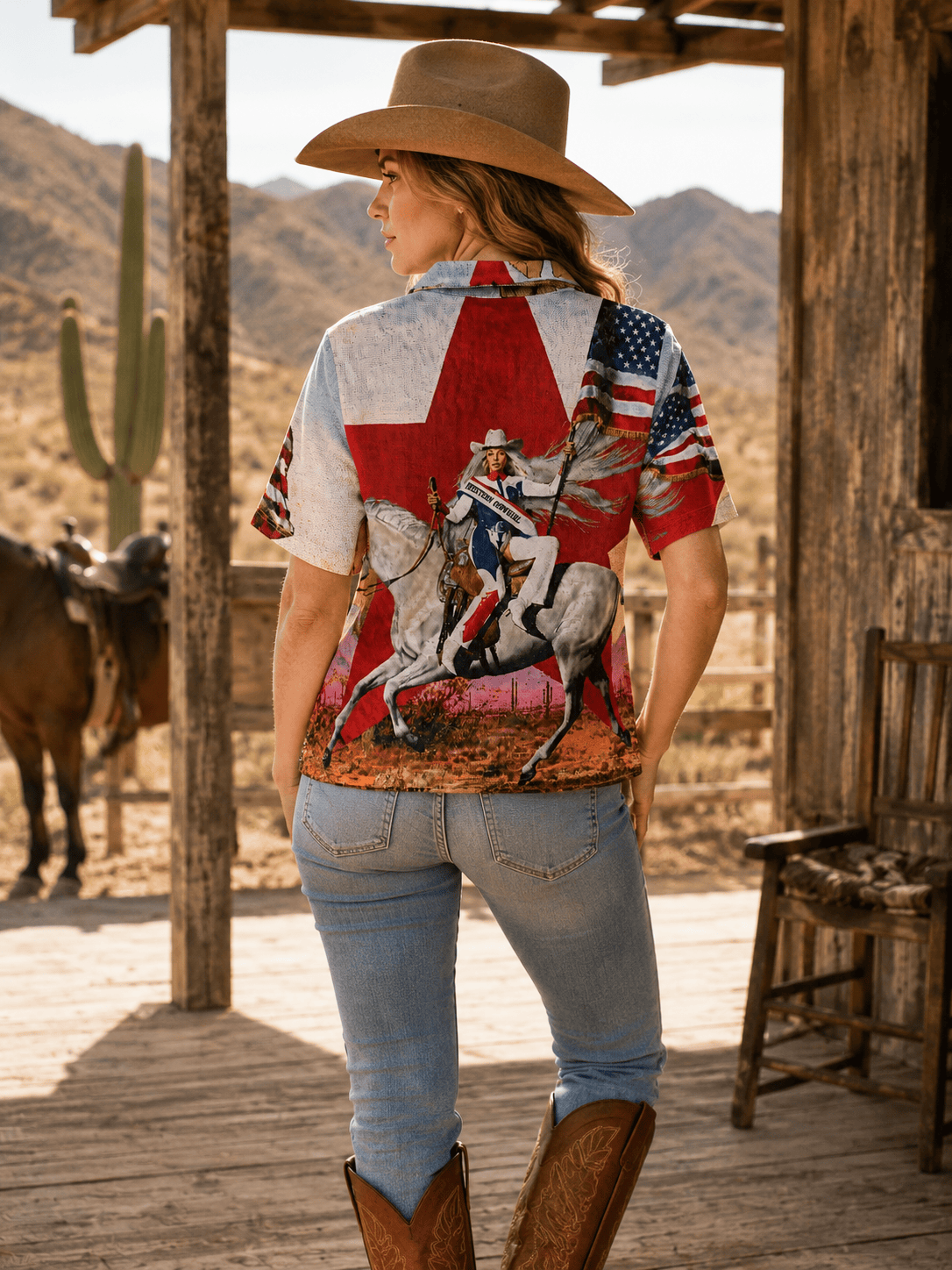 WESTERN STAR TAPESTRY TEE