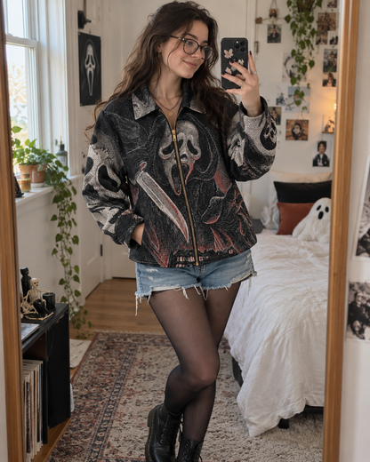 PURPLE SCREAM TAPESTRY JACKET