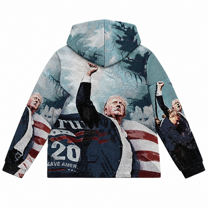 FIGHT US TAPESTRY HOODIE