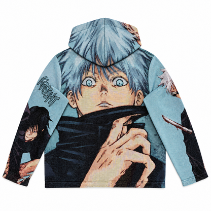 GOJO VS TOJI TAPESTRY HOODIE