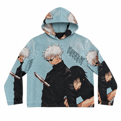 GOJO VS TOJI TAPESTRY HOODIE