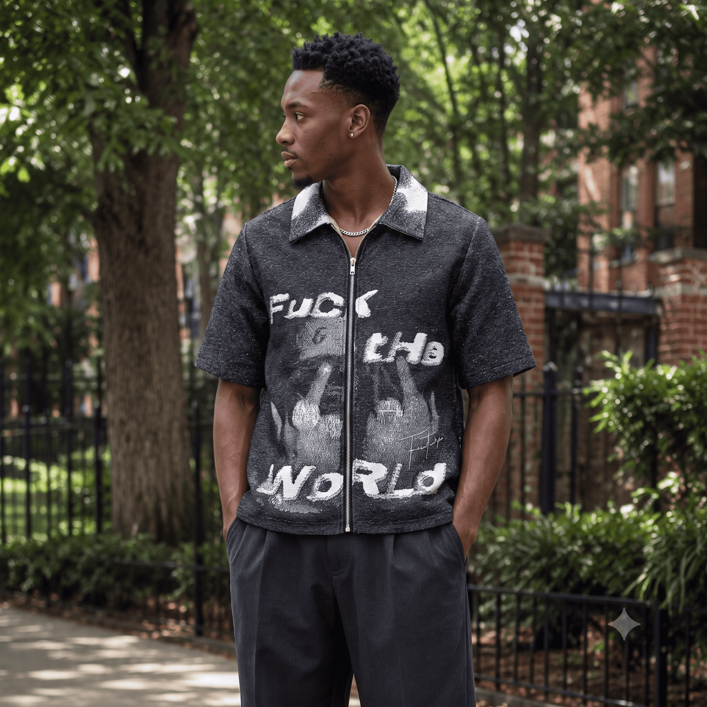 FXXK THE WORLD TAPESTRY TEE