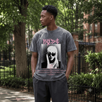 ROSE HEAVY WEIGHT COTTON TEE-8918