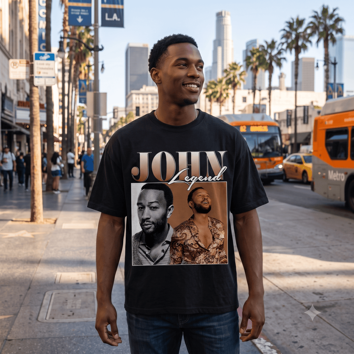 JOHN LEGEND HEAVY WEIGHT COTTON TEE-8863