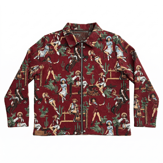 RED COWGIRL TAPESTRY JACKET