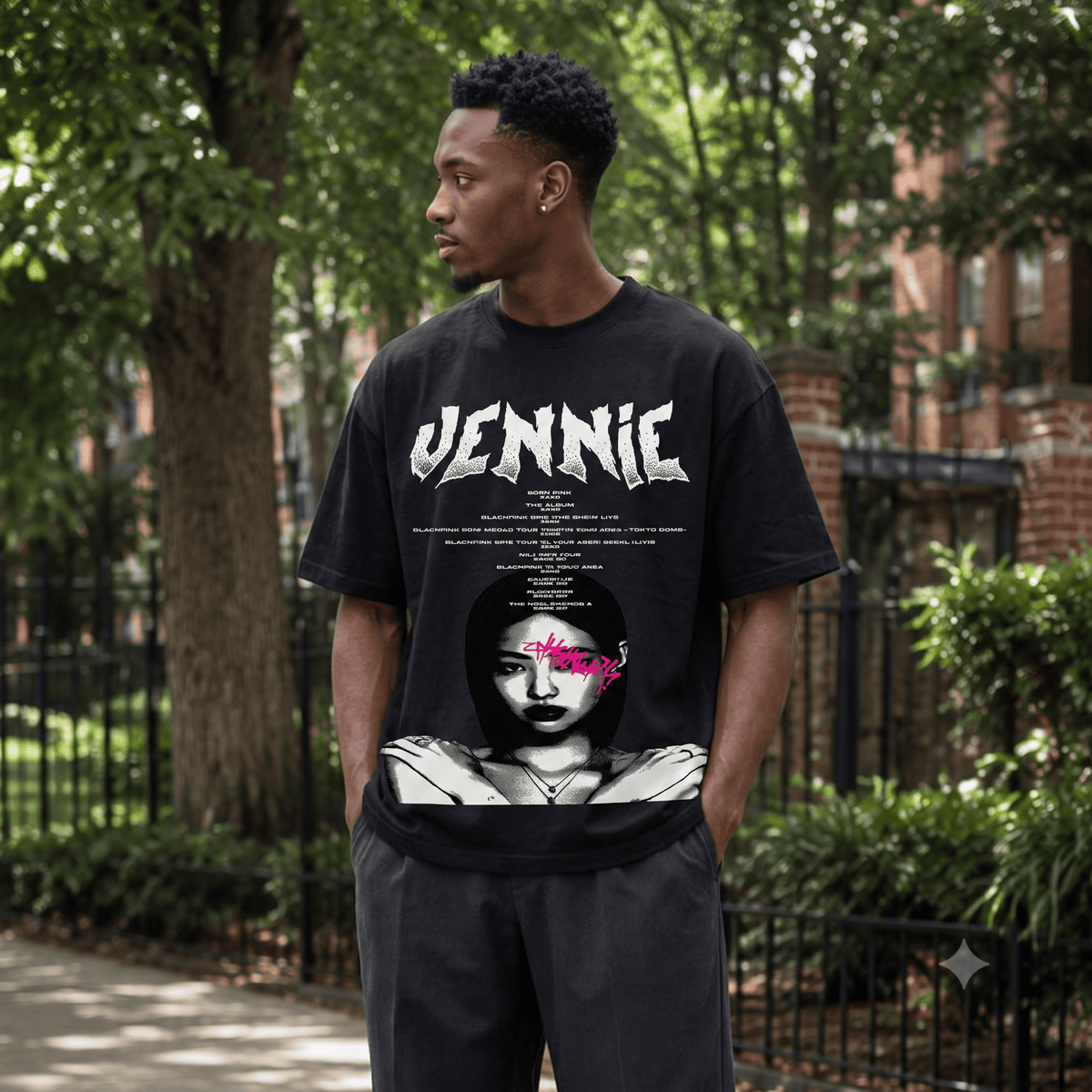 JENNIE HEAVY WEIGHT COTTON TEE-8906