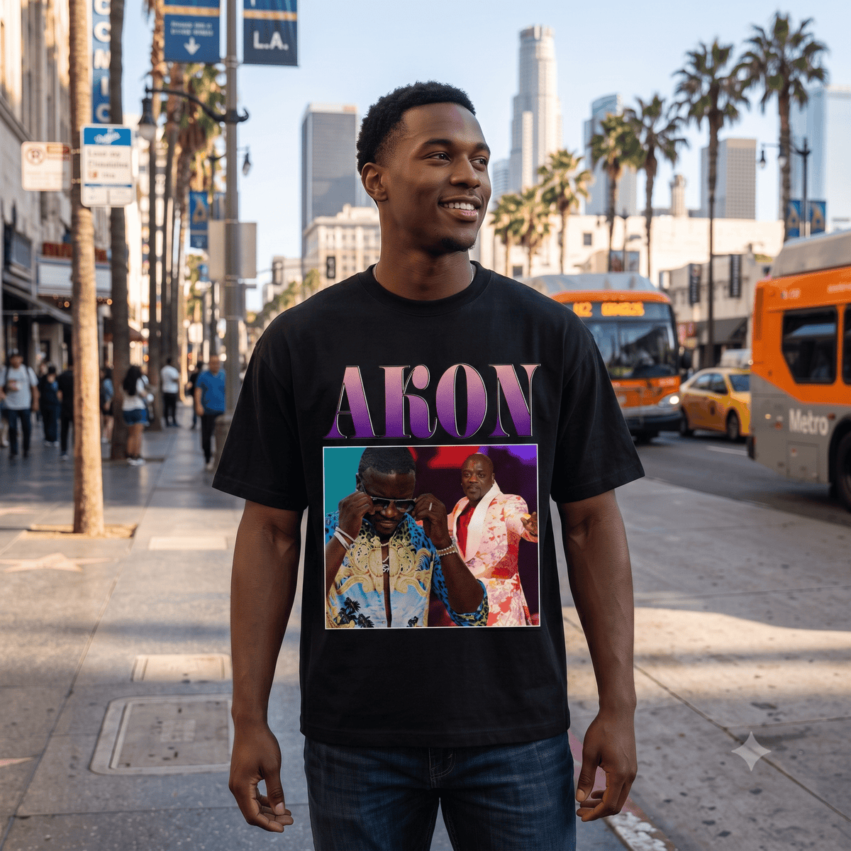 AKON HEAVY WEIGHT COTTON TEE-8849