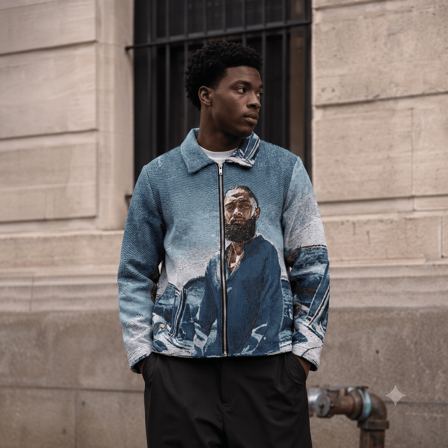 BLUE NIP TAPESTRY JACKET