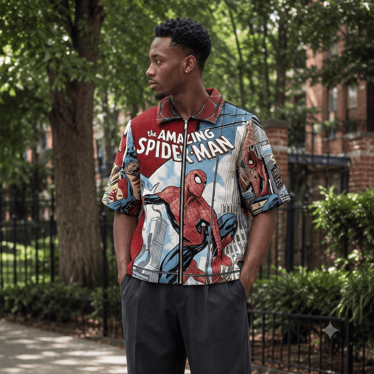 RED SPIDER TAPESTRY TEE
