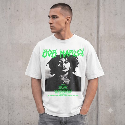 BOB MARLEY HEAVY WEIGHT COTTON TEE-8924