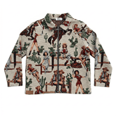 WHITE COWGIRL TAPESTRY JACKET
