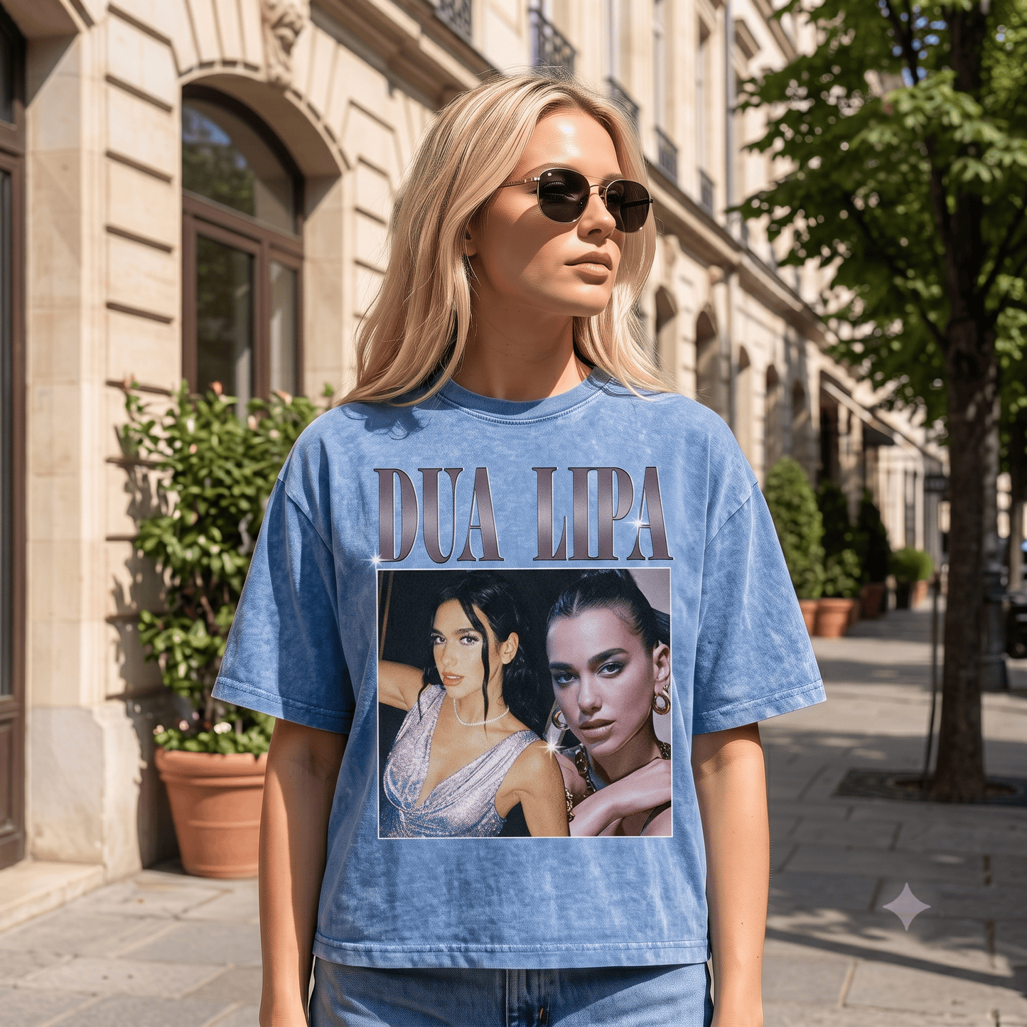 DUA LIPA HEAVY WEIGHT COTTON TEE-8859