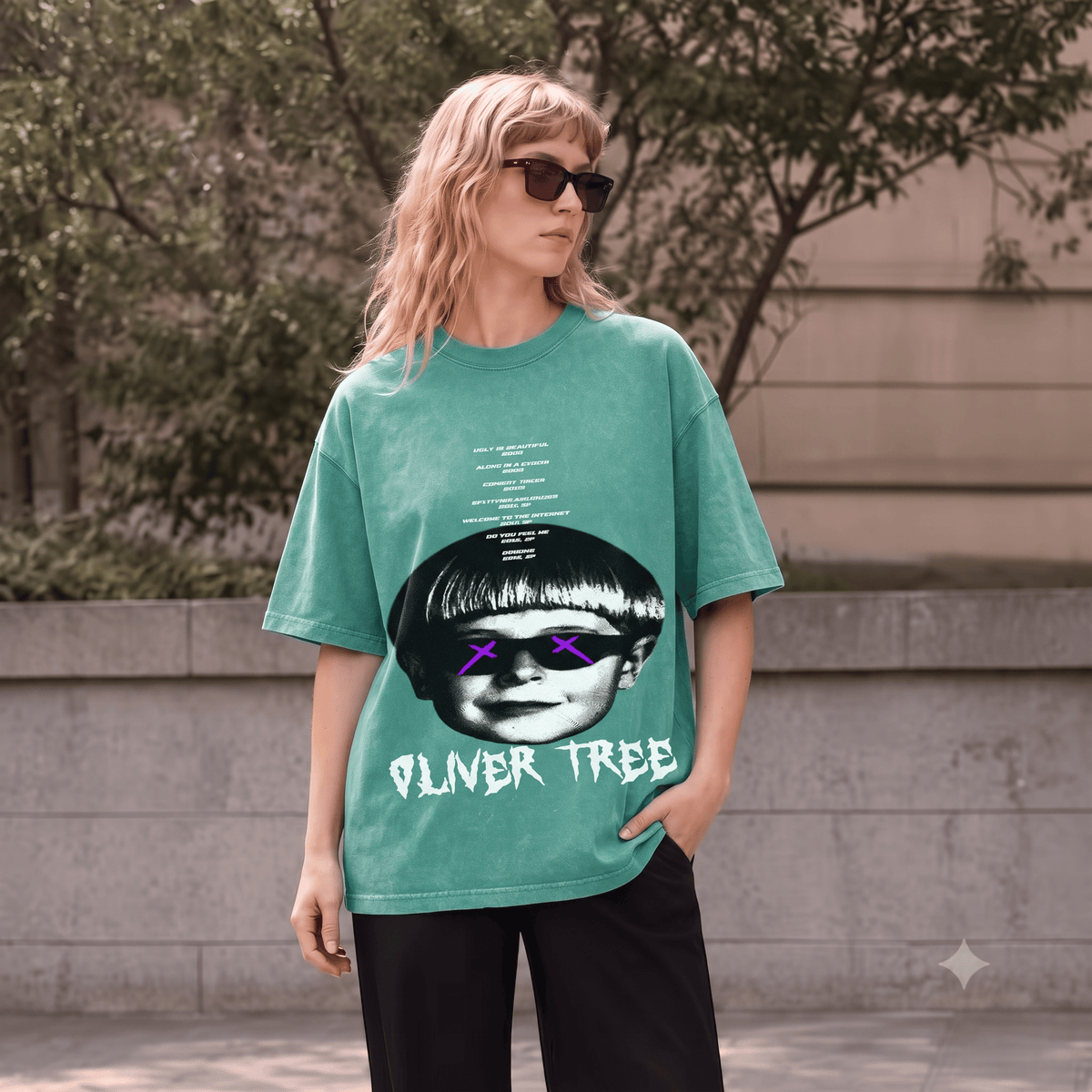 OLIVER TREE HEAVY WEIGHT COTTON TEE-8890